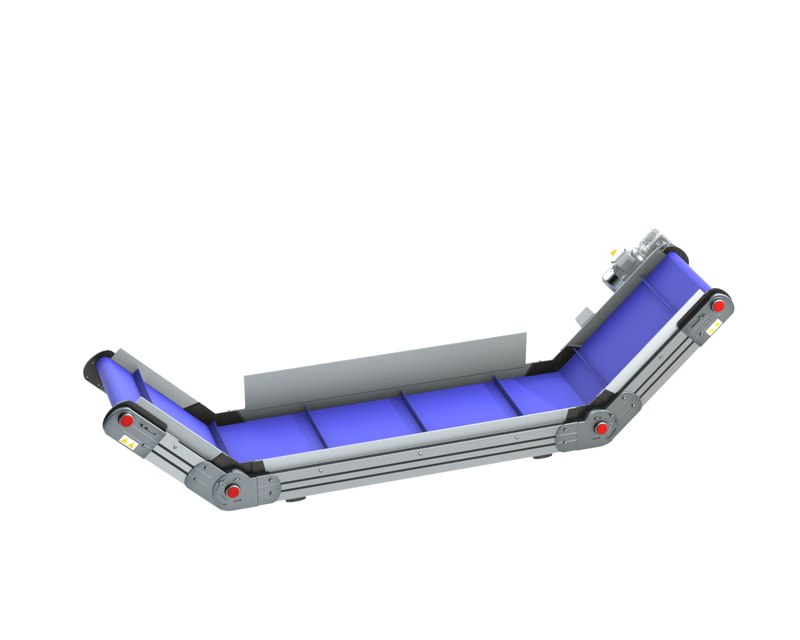 Inclined/Horizontal/Inclined with PU Belt