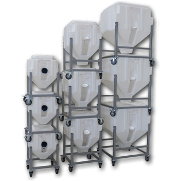 Resin Bin Model PS150L (158 Lbs. Capacity) - Plastics Solutions USA